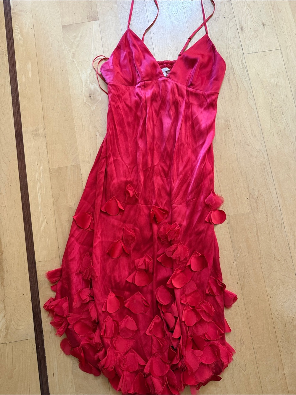 Rebecca Taylor Red Satin Camisole Dress